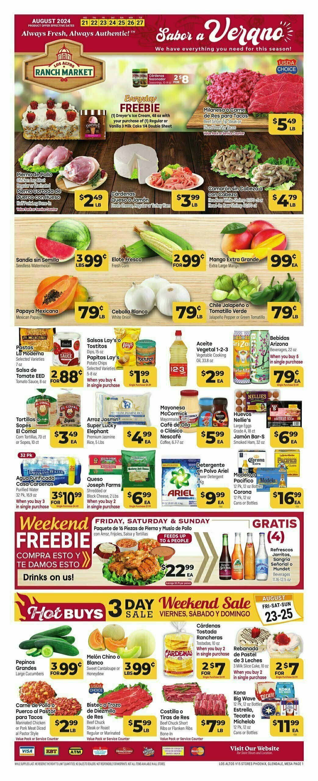 Cardenas Market Weekly Ad from August 21