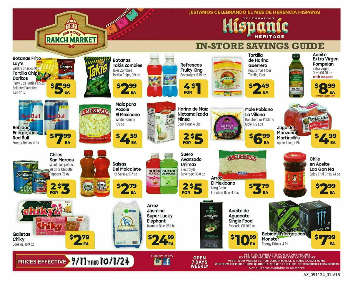 Cardenas Market Monthly Savings Guide Weekly Ad from September 11