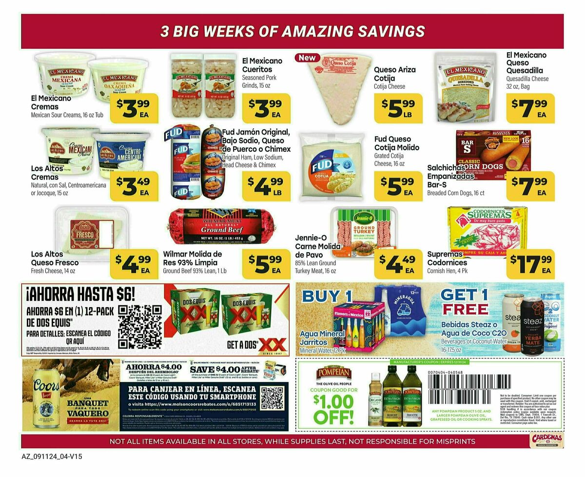 Cardenas Market Monthly Savings Guide Weekly Ad from September 11