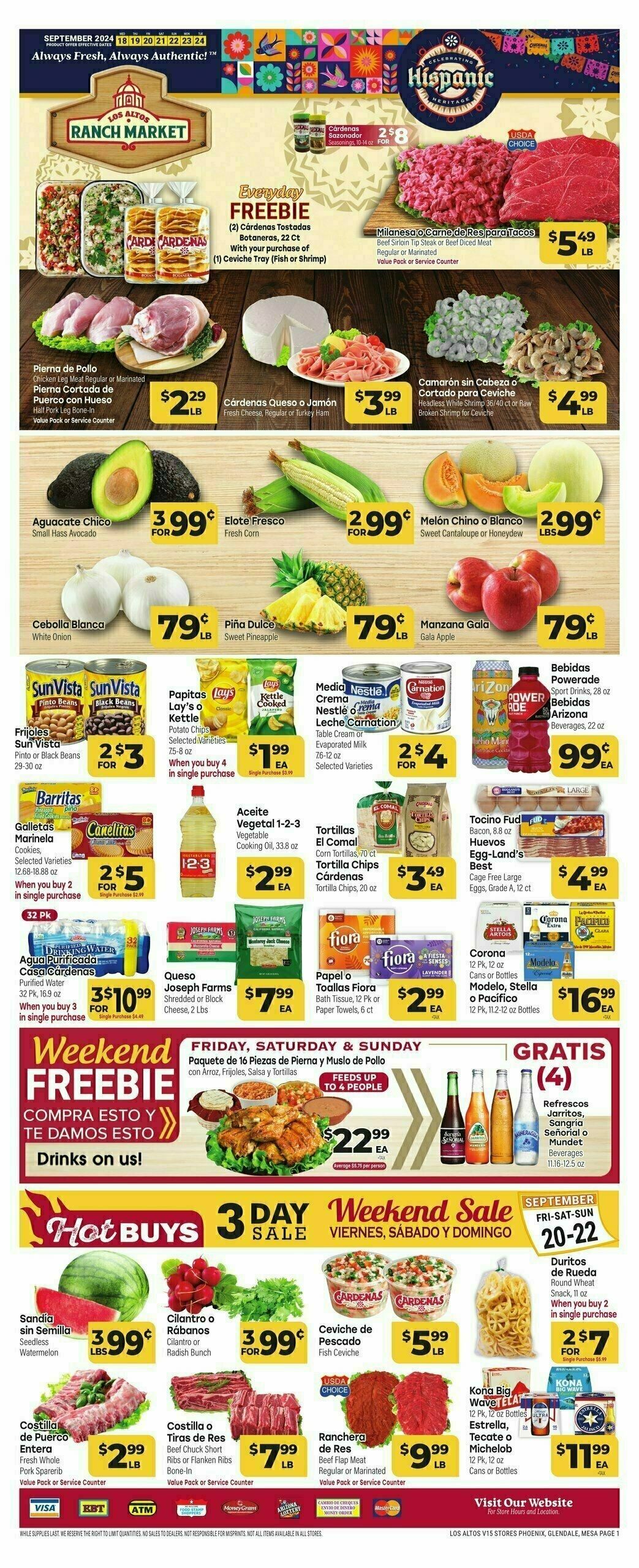 Cardenas Market Weekly Ad from September 18