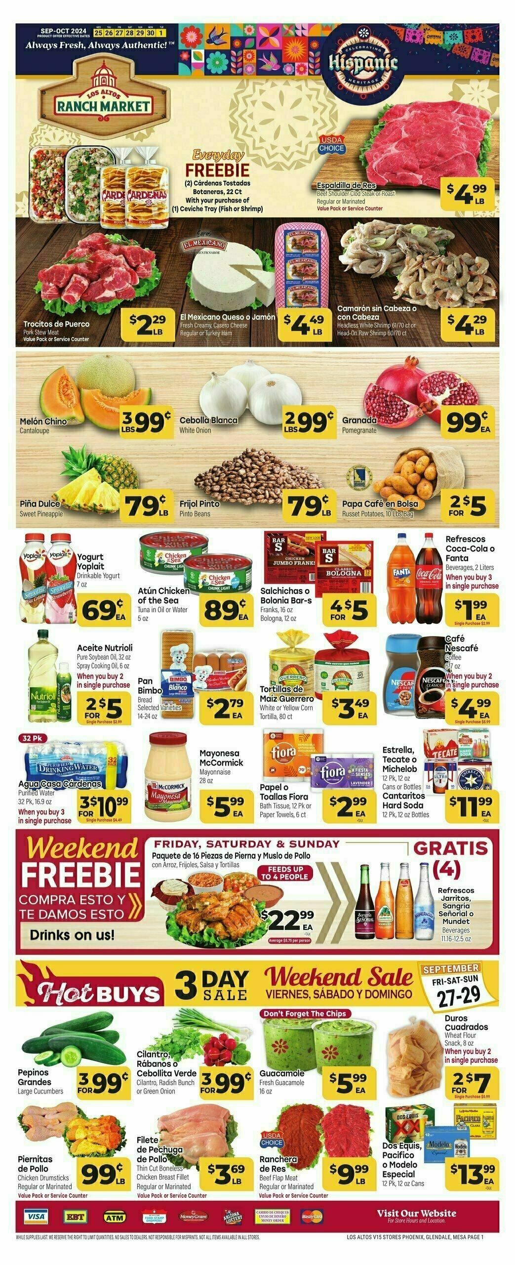 Cardenas Market Weekly Ad from September 25