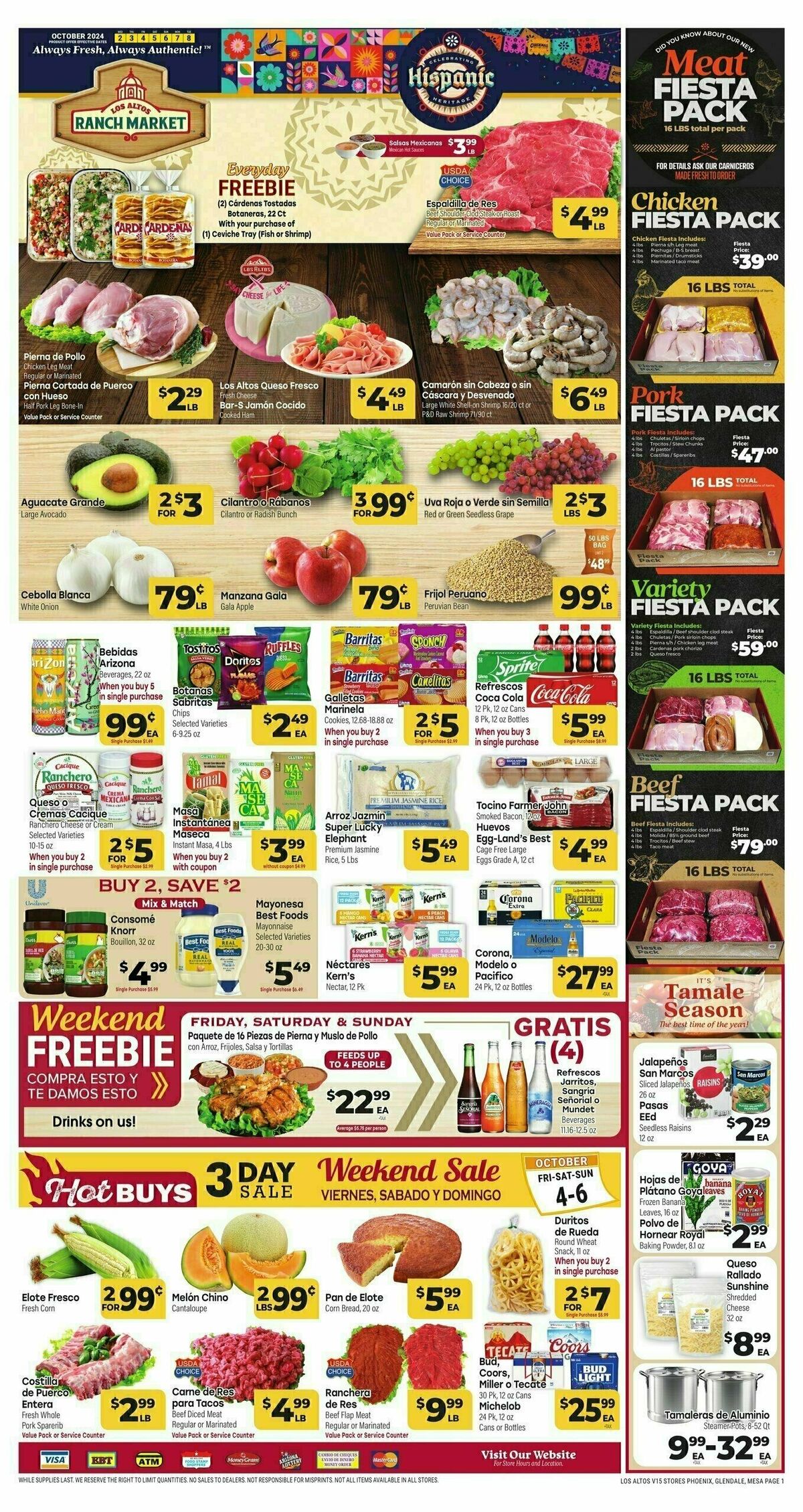 Cardenas Market Weekly Ad from October 2