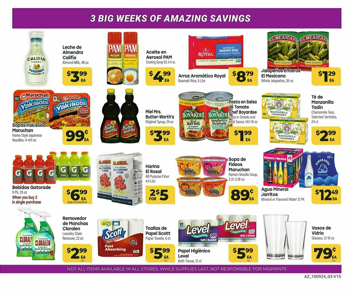 Cardenas Market Weekly Ad from October 9