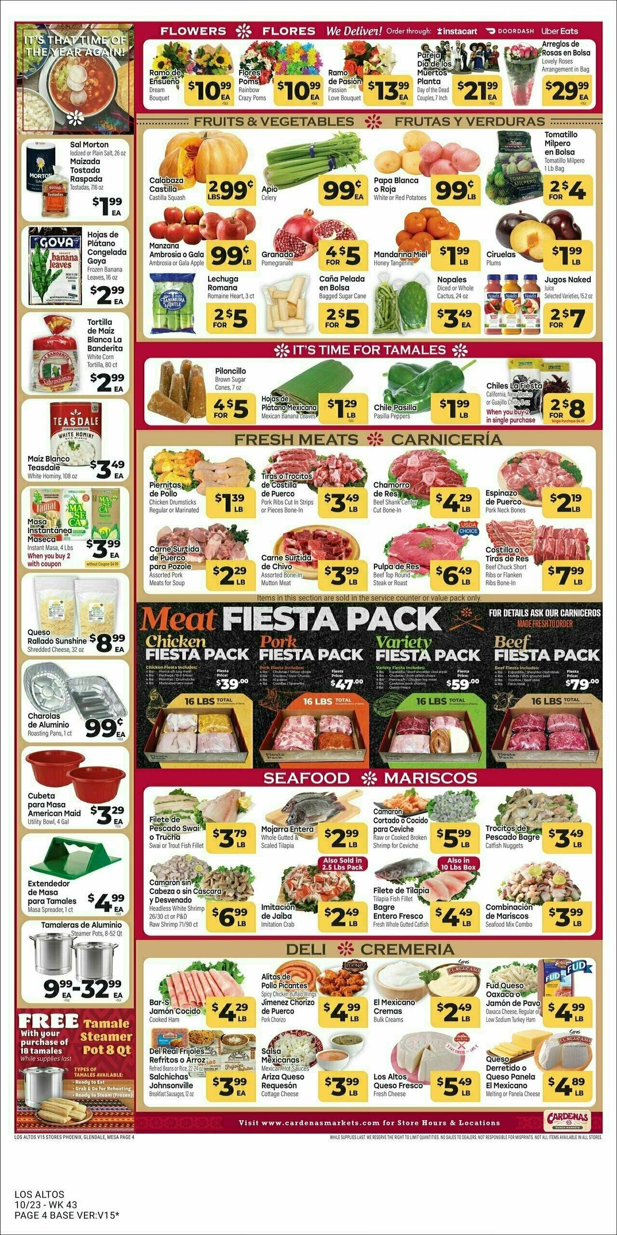 Cardenas Market Weekly Ad from October 23