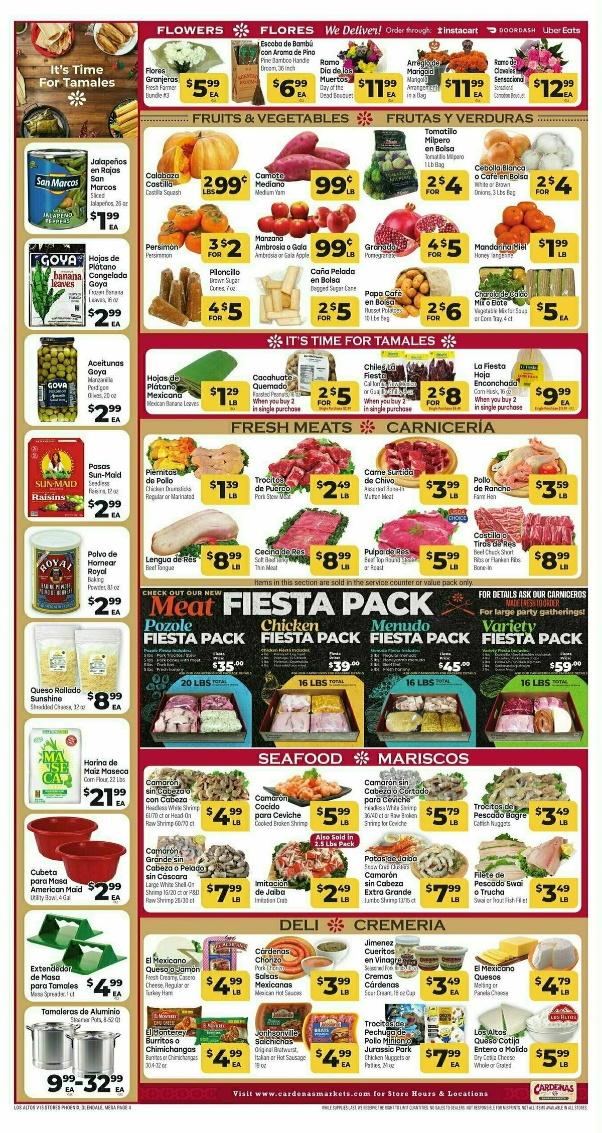 Cardenas Market Weekly Ad from October 30