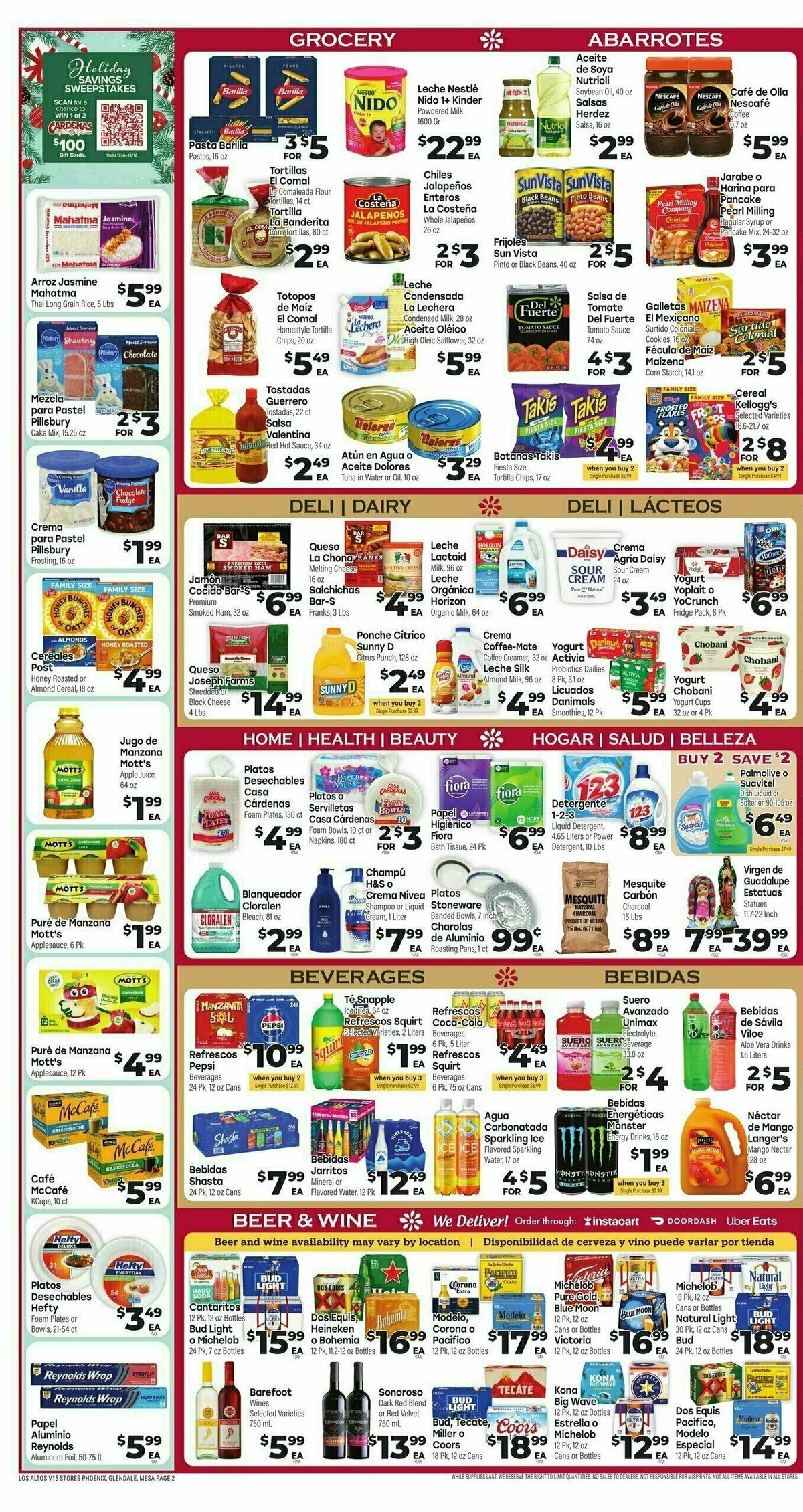 Cardenas Market Weekly Ad from December 4