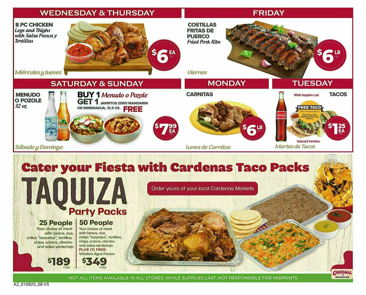 Cardenas Market January Savings Guide Weekly Ad from January 8