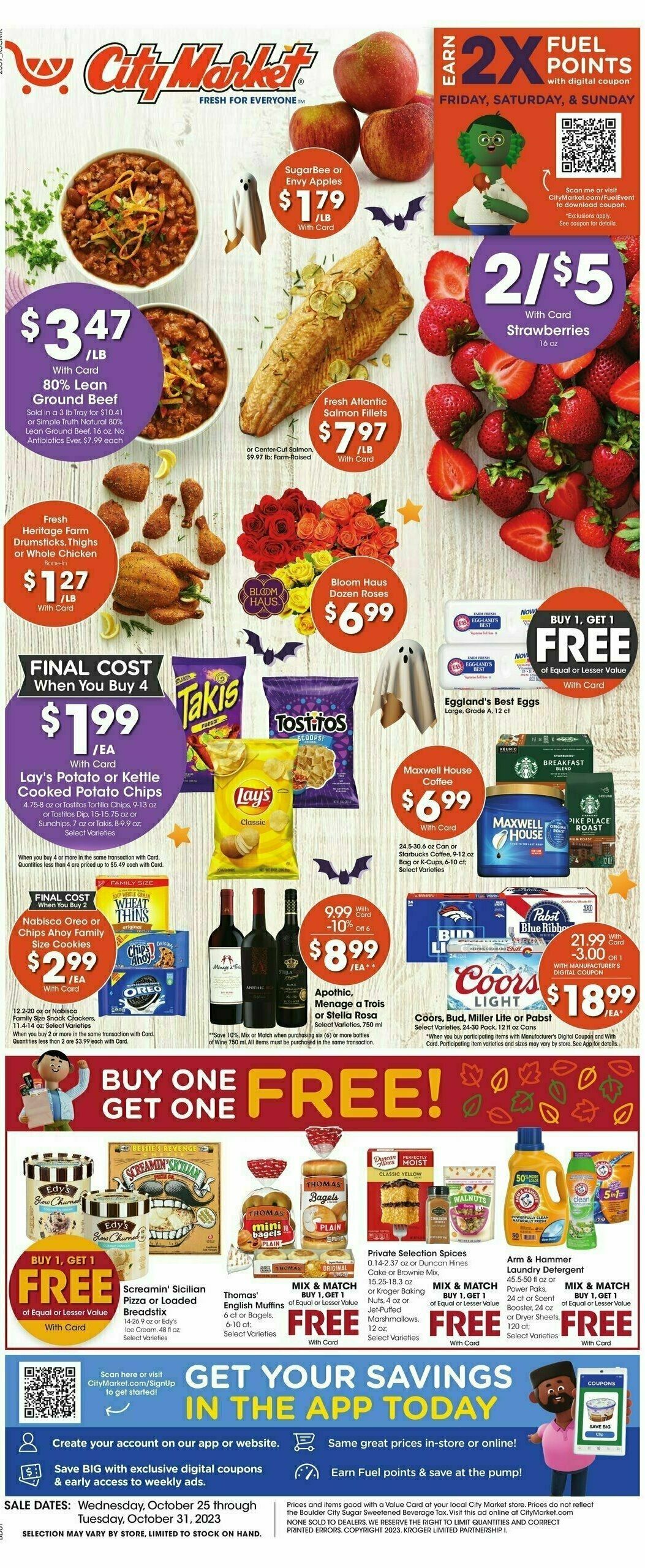 City Market Weekly Ad from October 25