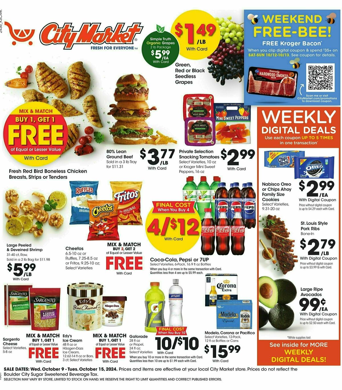 City Market Weekly Ad from October 9