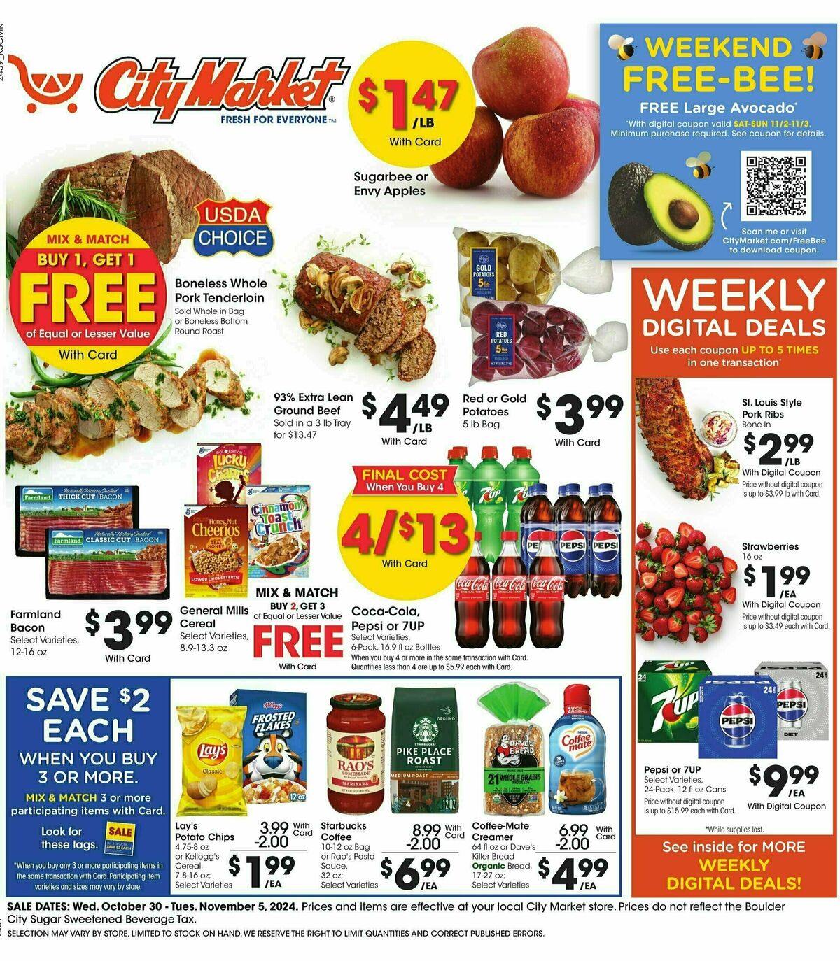 City Market Weekly Ad from October 30