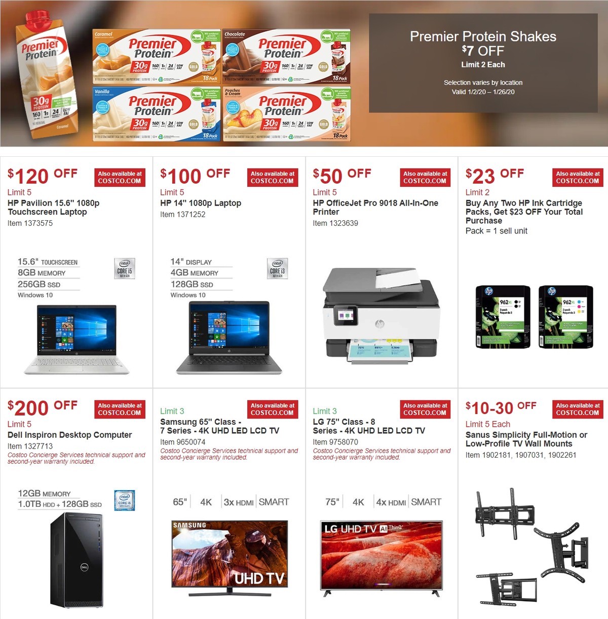 Costco Weekly Ad from January 2