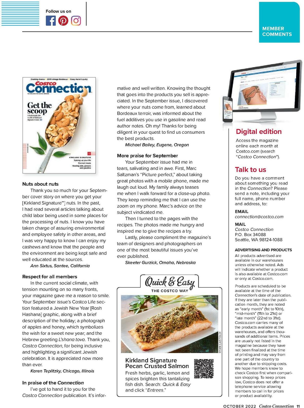 Costco Connection October Weekly Ad from October 1