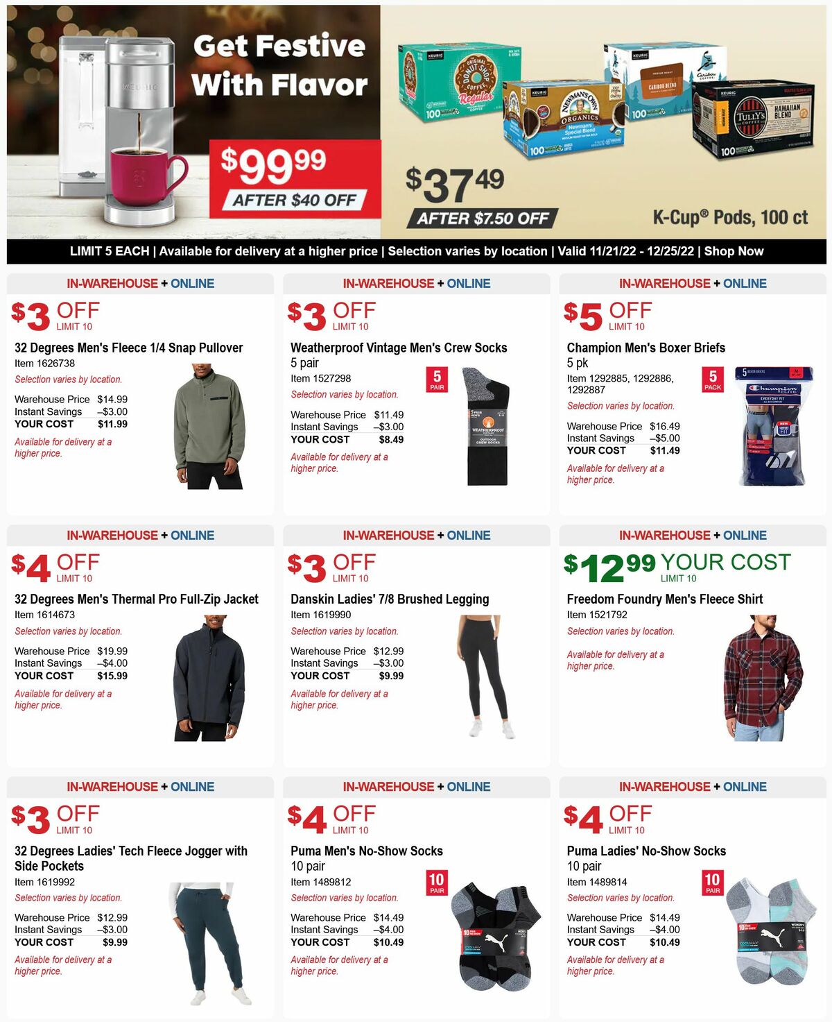 Costco Weekly Ad from November 21