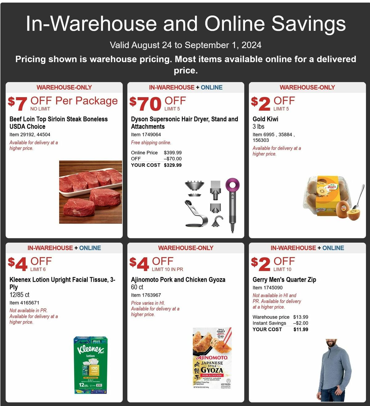 Costco Weekly Ad from August 24