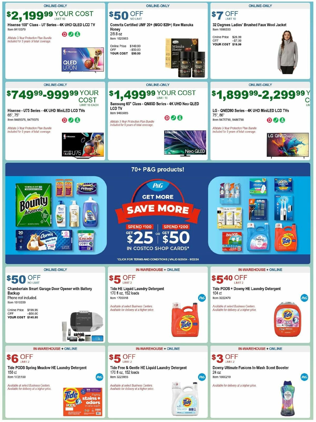 Costco Weekly Ad from August 28