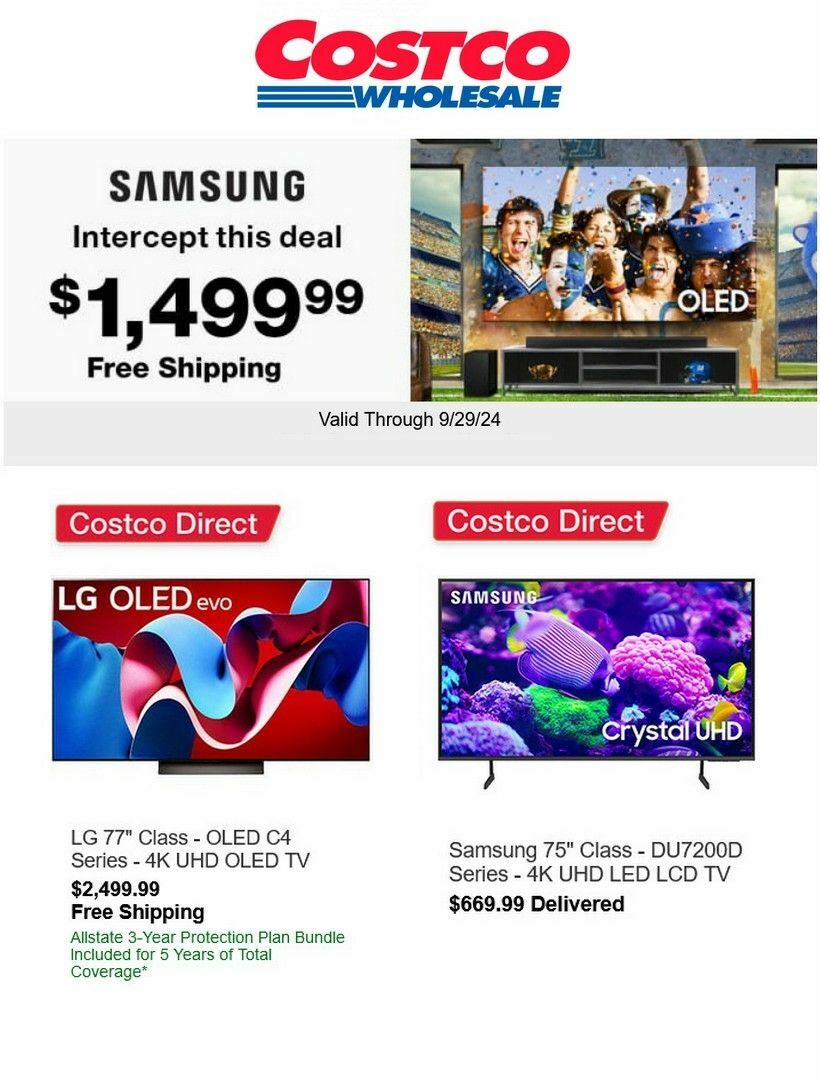 Costco Weekly Ad from September 23