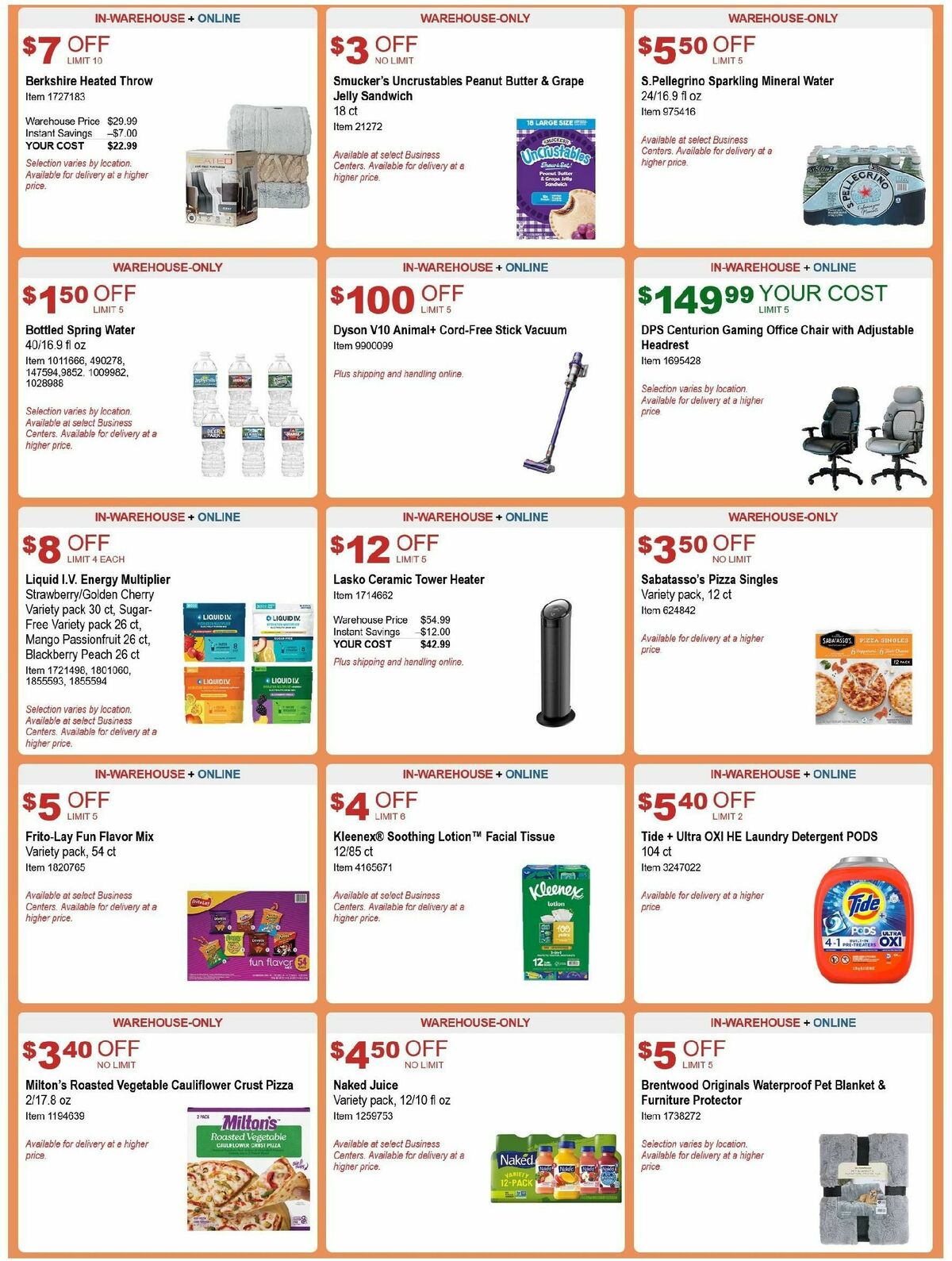 Costco Weekly Ad from September 25