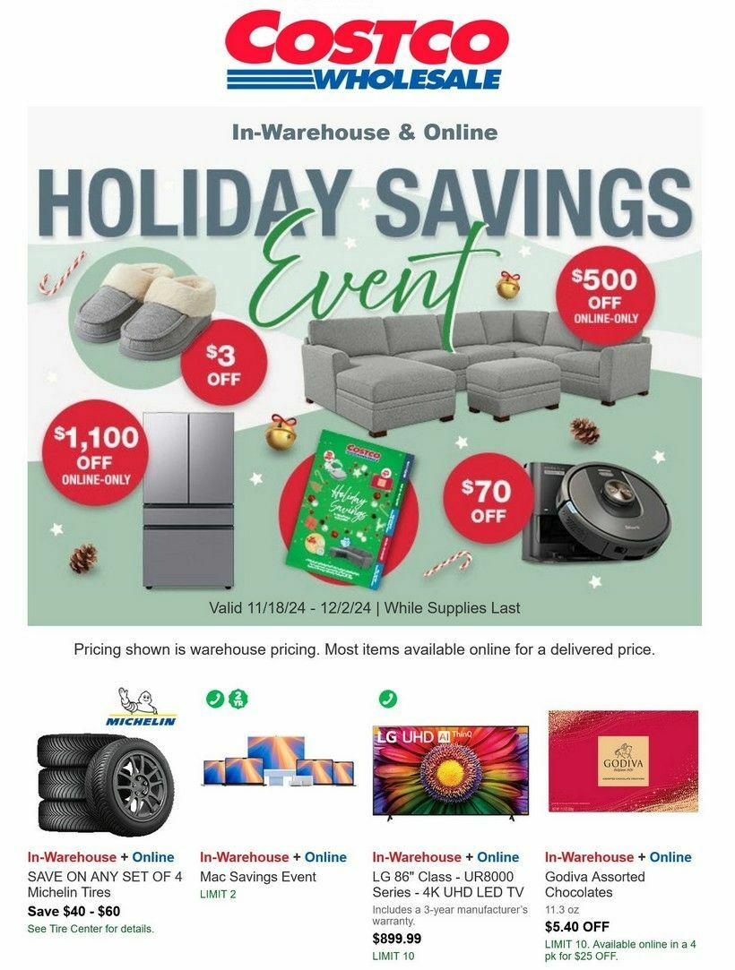 Costco Weekly Ad from November 18