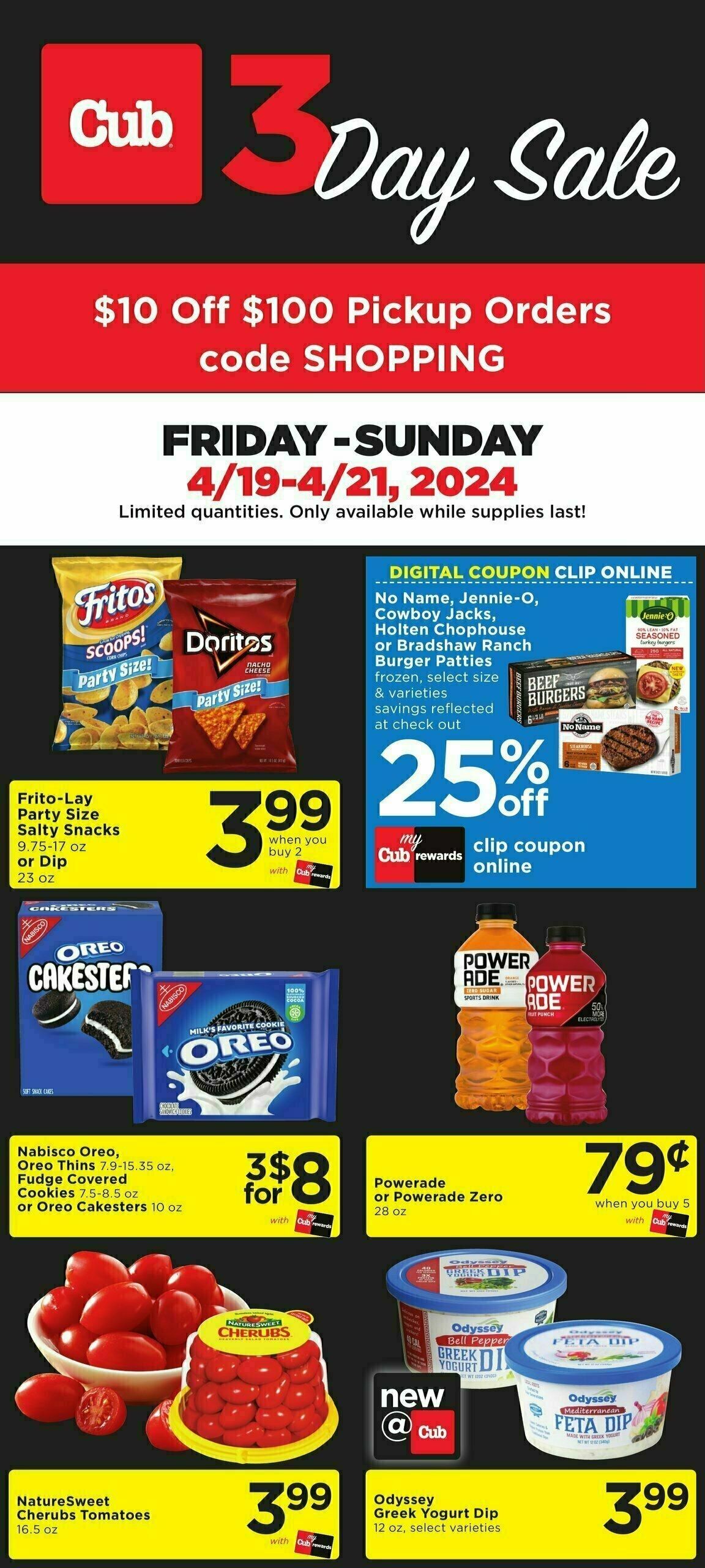 Cub Foods 3 Day Sale Weekly Ad from April 19