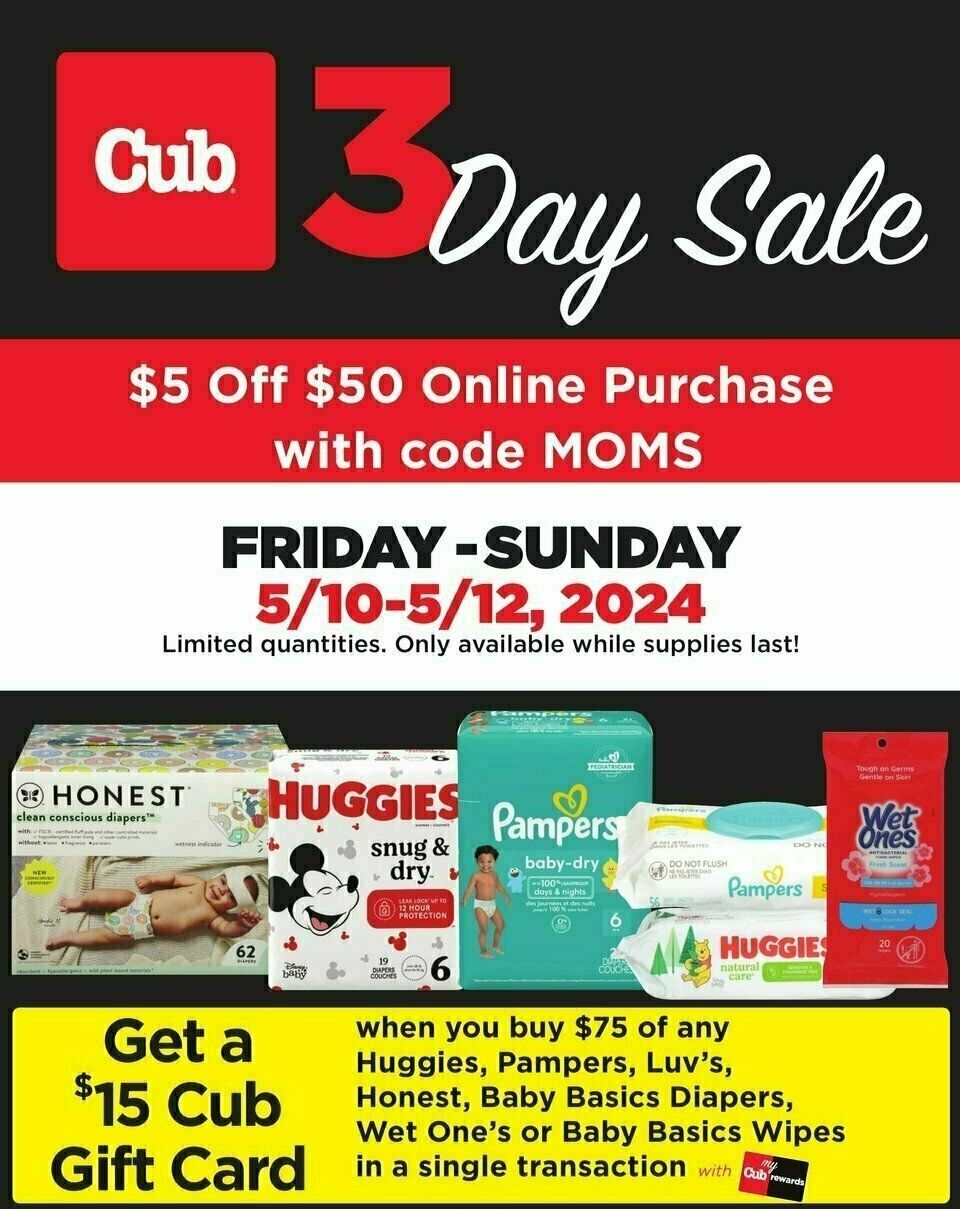 Cub Foods 3 Day Sale Weekly Ad from May 10