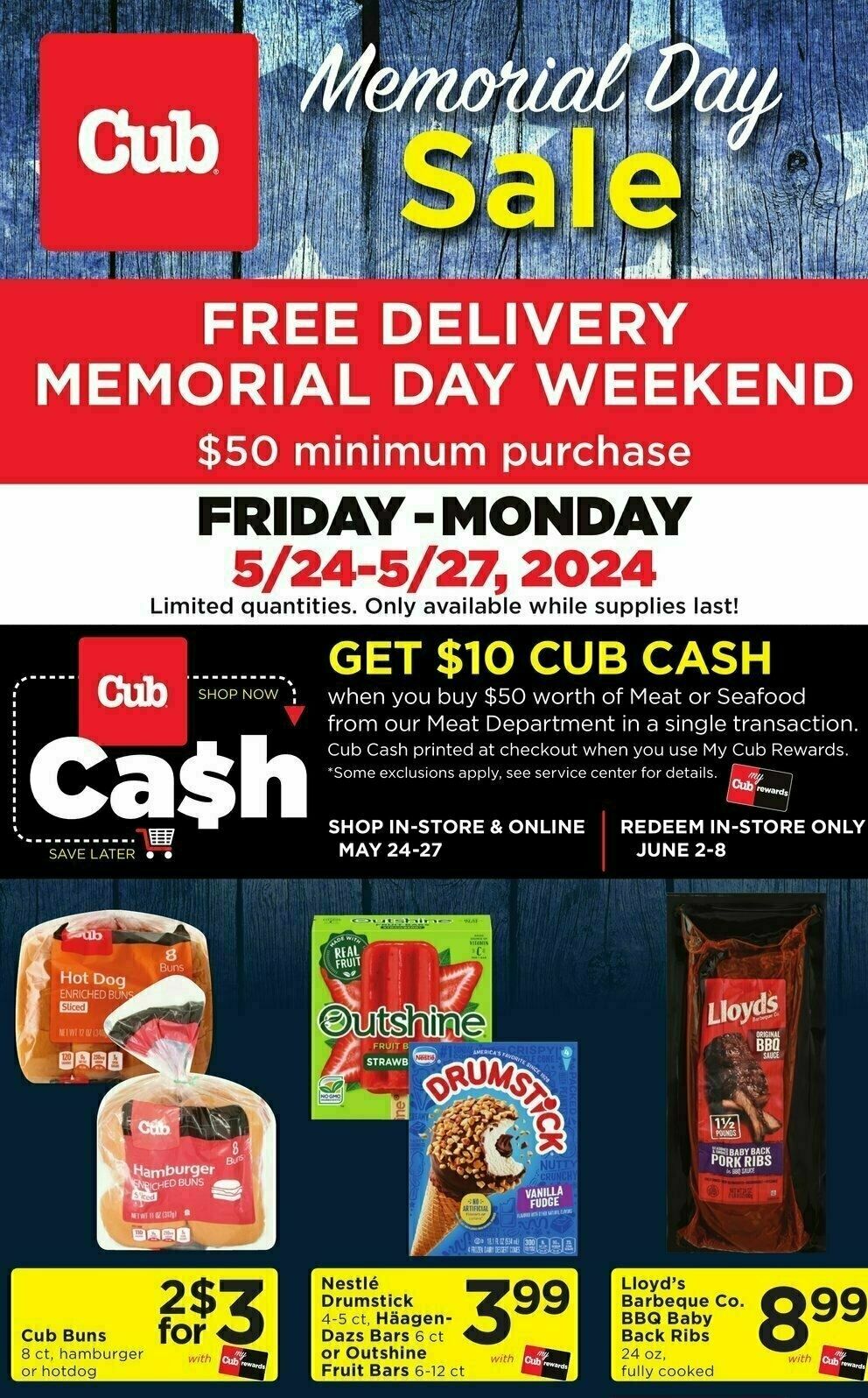Cub Foods Memorial Day Weekly Ad from May 24