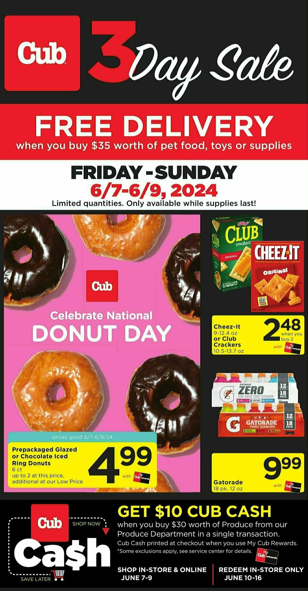 Cub Foods 3 Day Sale Weekly Ad from June 7