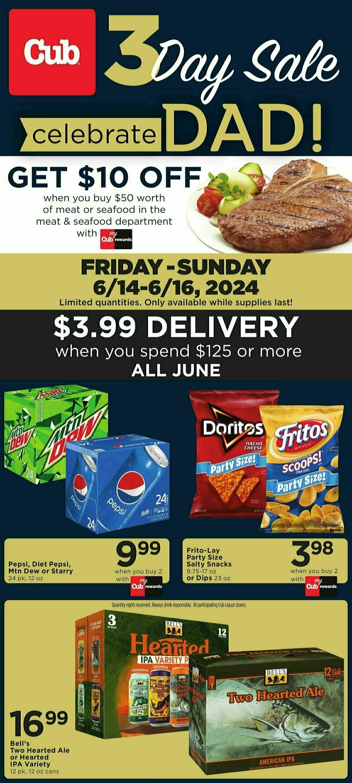 Cub Foods 3 Day Sale Weekly Ad from June 14