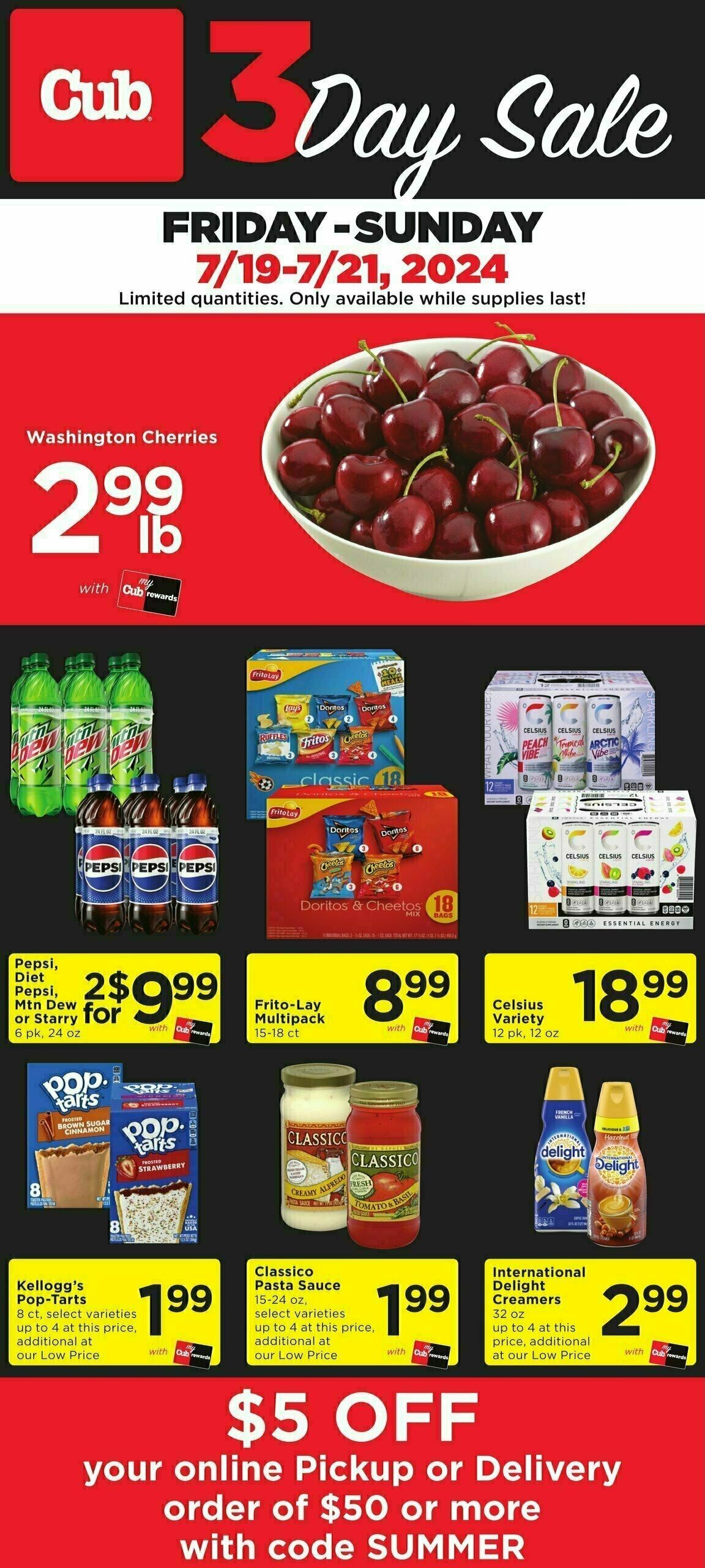 Cub Foods 3 DAY SALE Weekly Ad from July 19