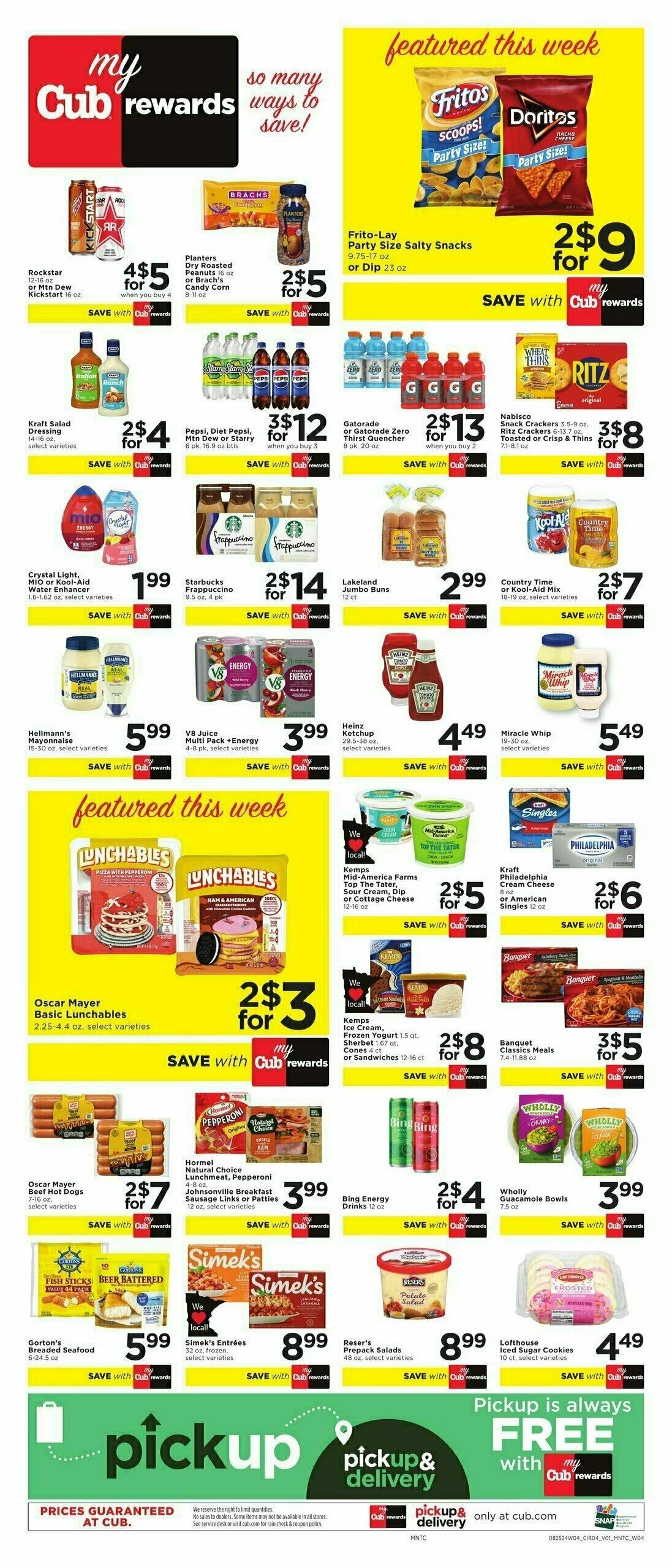 Cub Foods Weekly Ad from August 25