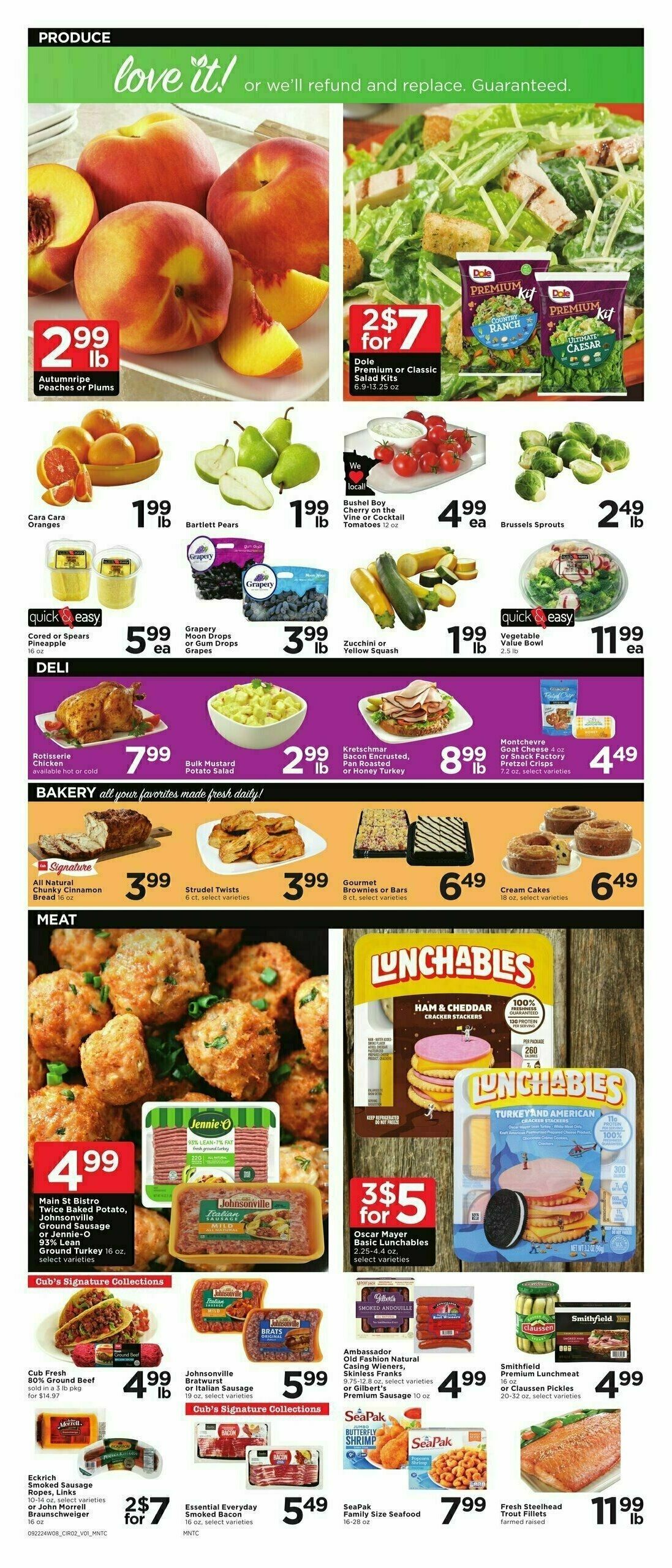 Cub Foods Weekly Ad from September 22