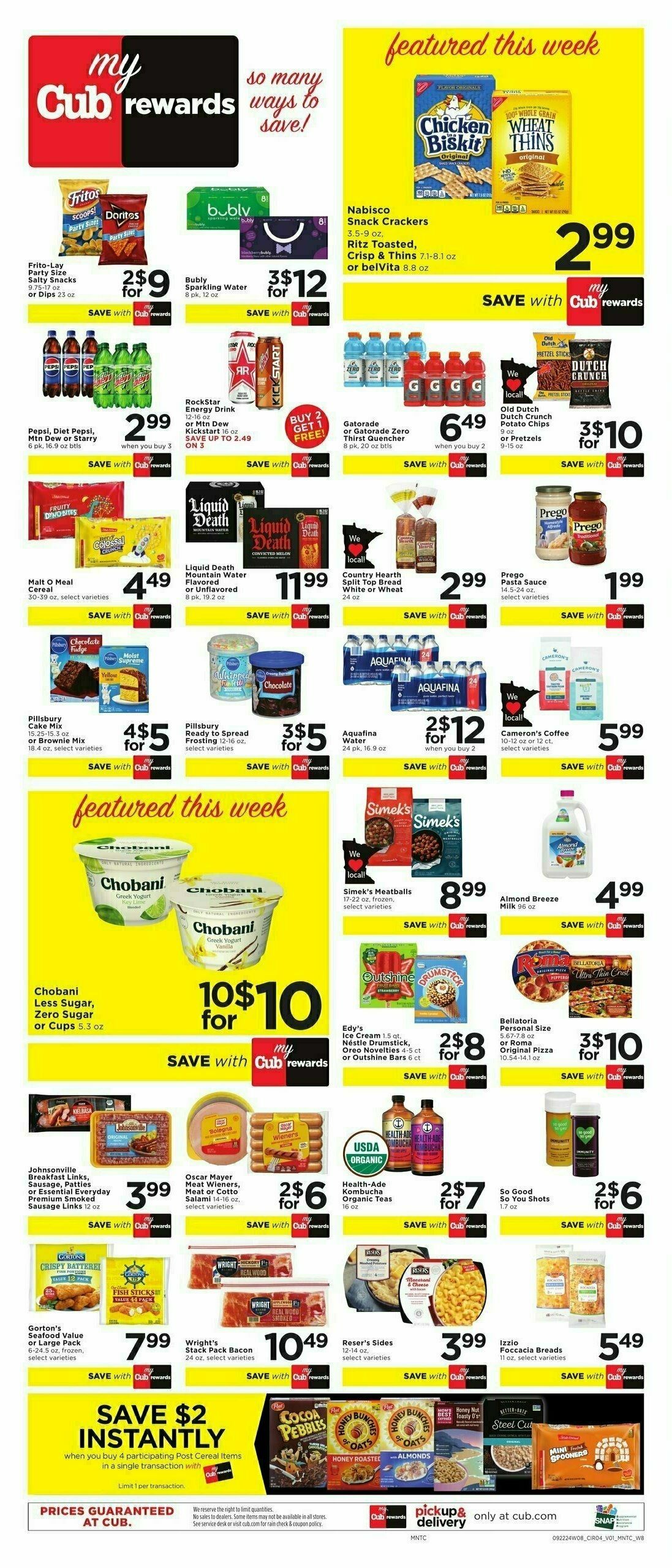 Cub Foods Weekly Ad from September 22