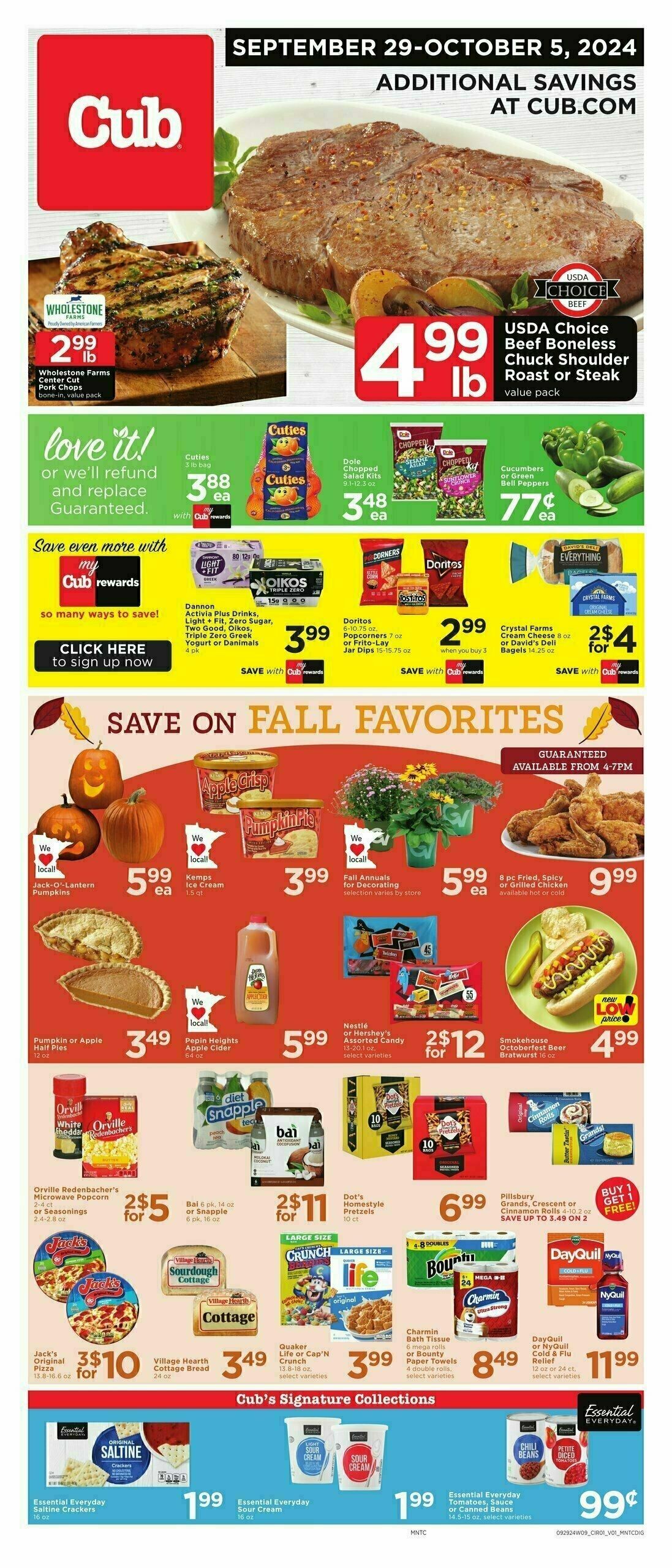 Cub Foods Weekly Ad from September 29