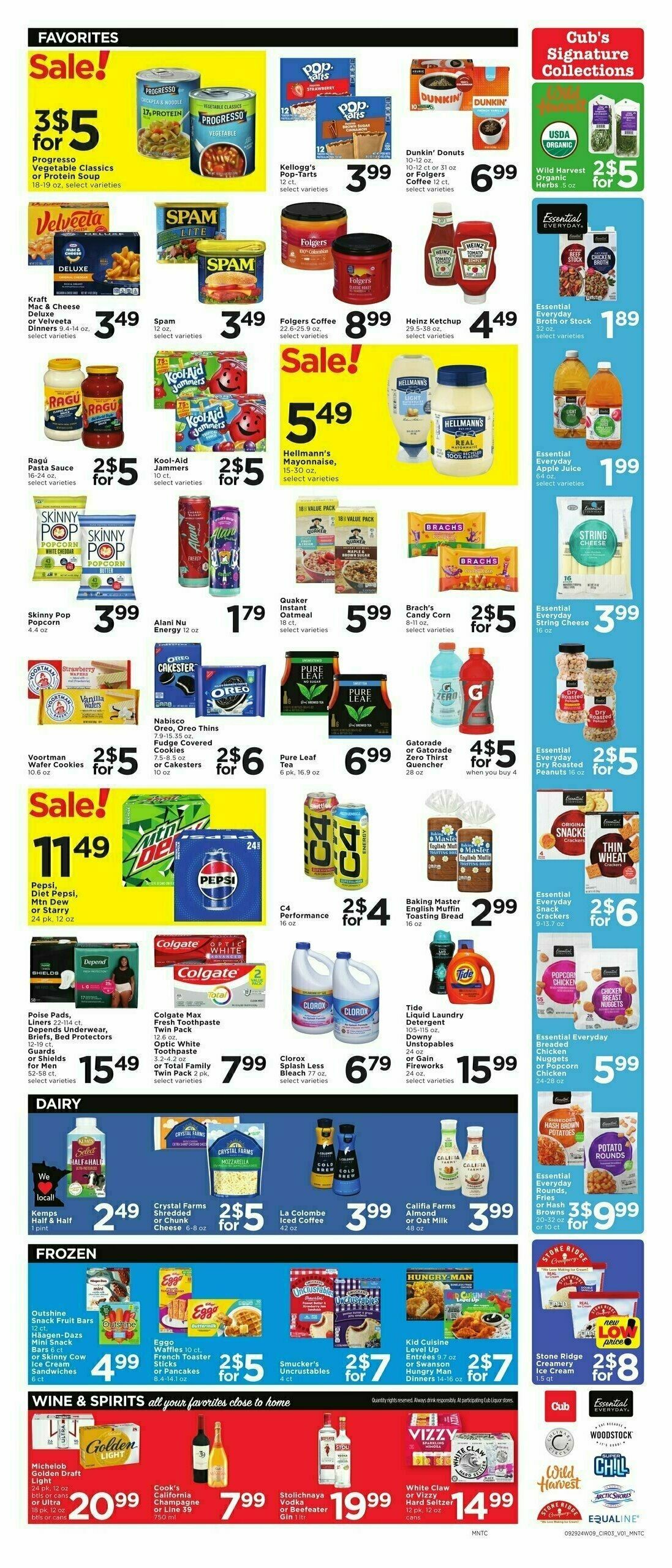 Cub Foods Weekly Ad from September 29