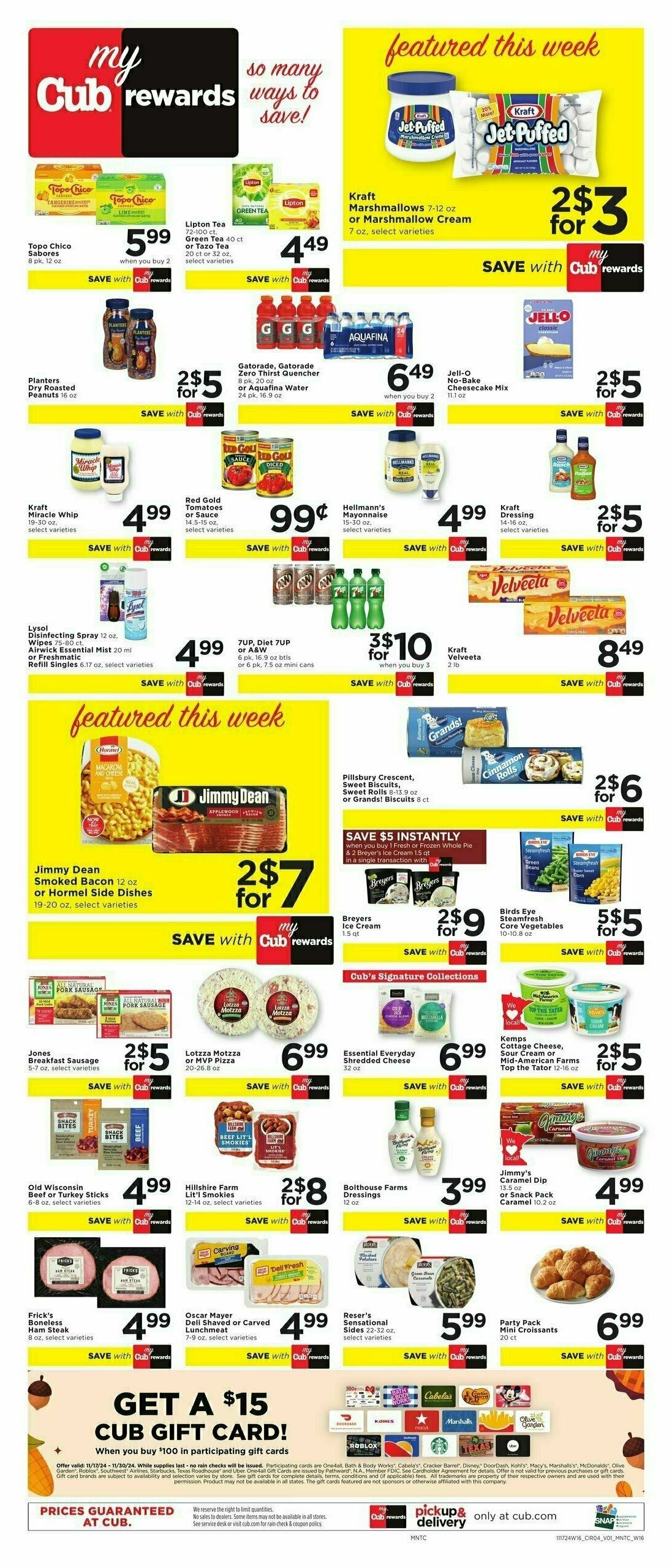 Cub Foods Weekly Ad from November 17