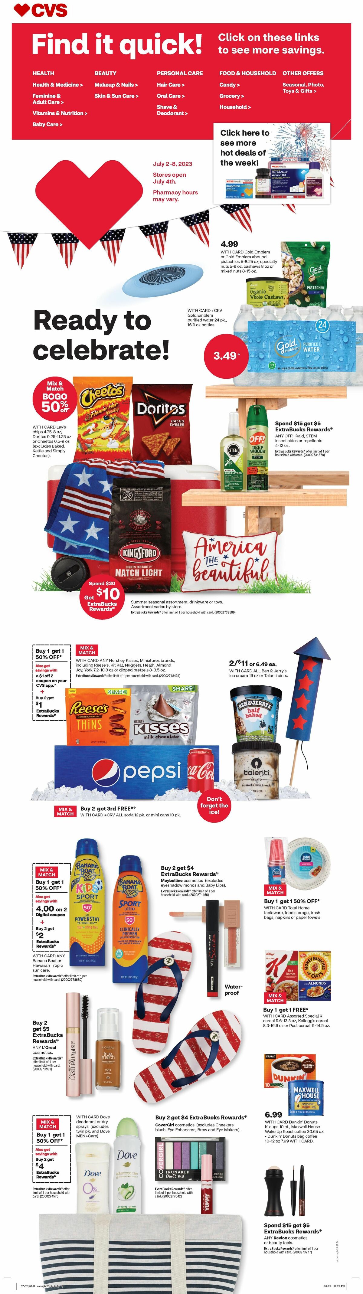 CVS Pharmacy Weekly Ad from July 2