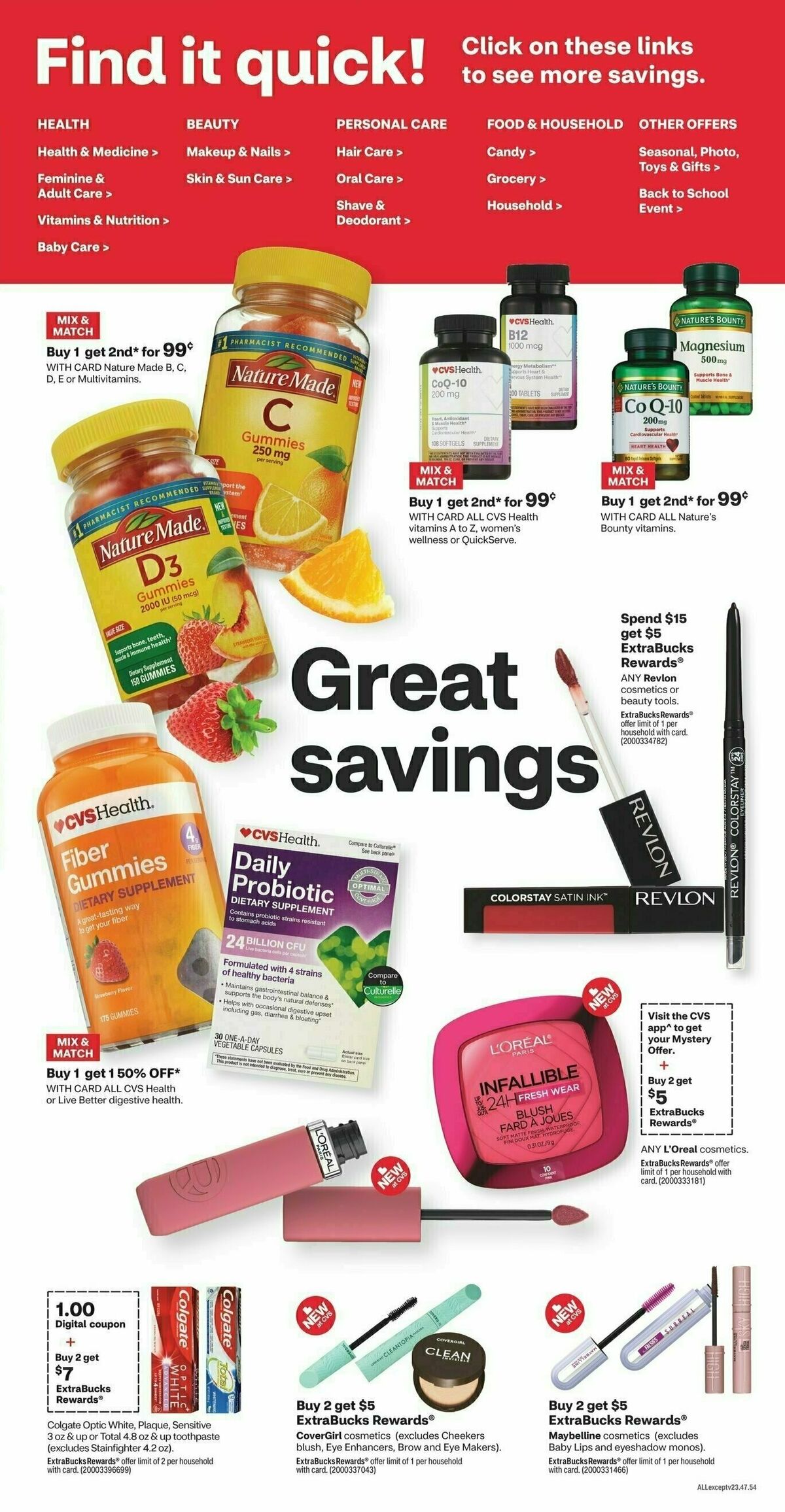 CVS Pharmacy Weekly Ad from August 13