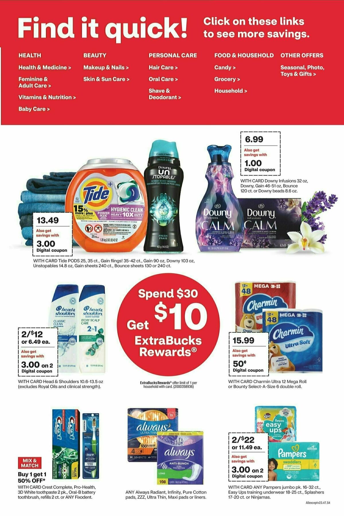 CVS Pharmacy Weekly Ad from August 27