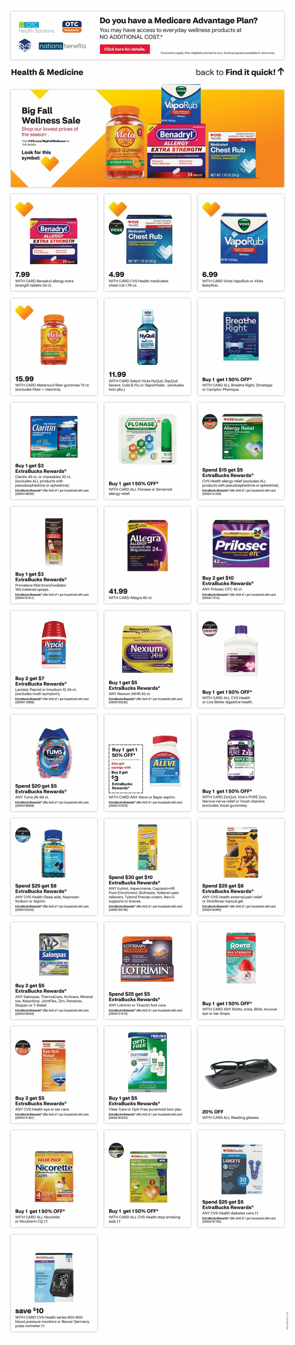 CVS Pharmacy Weekly Ad from October 8