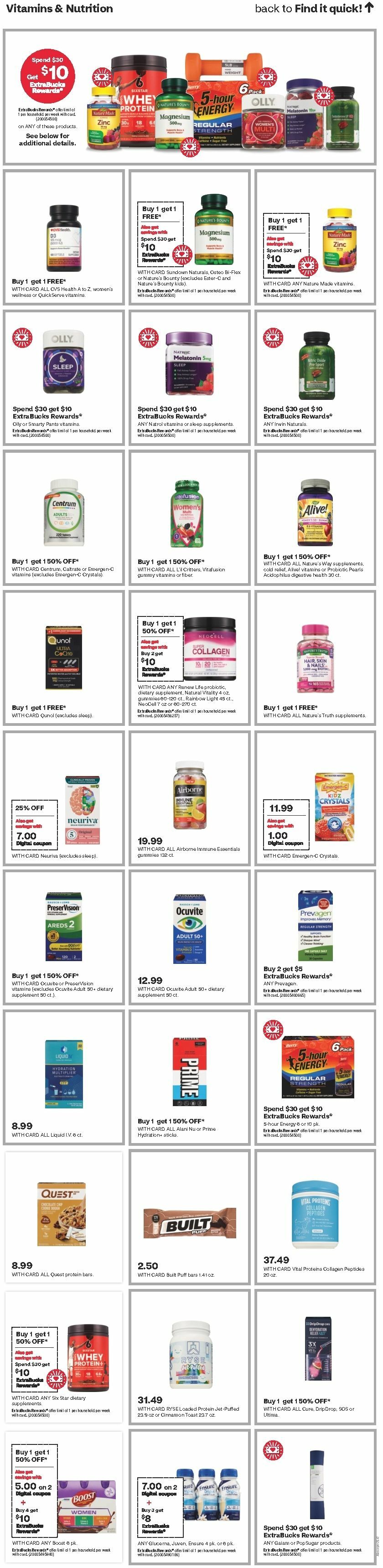 CVS Pharmacy Weekly Ad from January 7