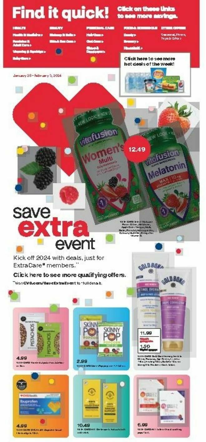 CVS Pharmacy Weekly Ad from January 28