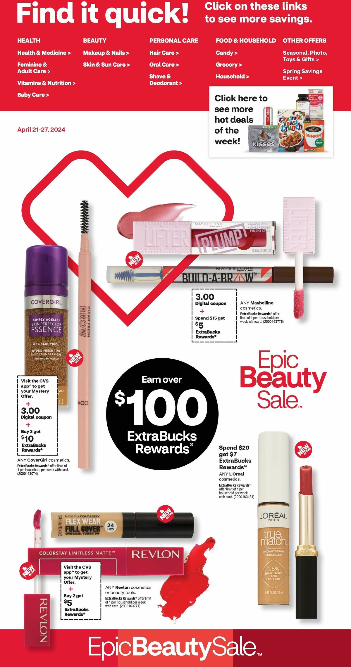 CVS Pharmacy Weekly Ad from April 21