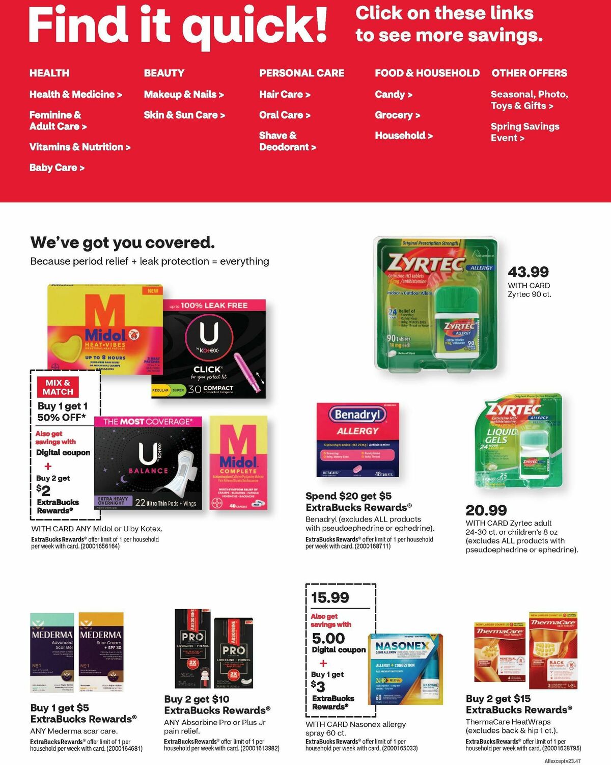 CVS Pharmacy Weekly Ad from April 21