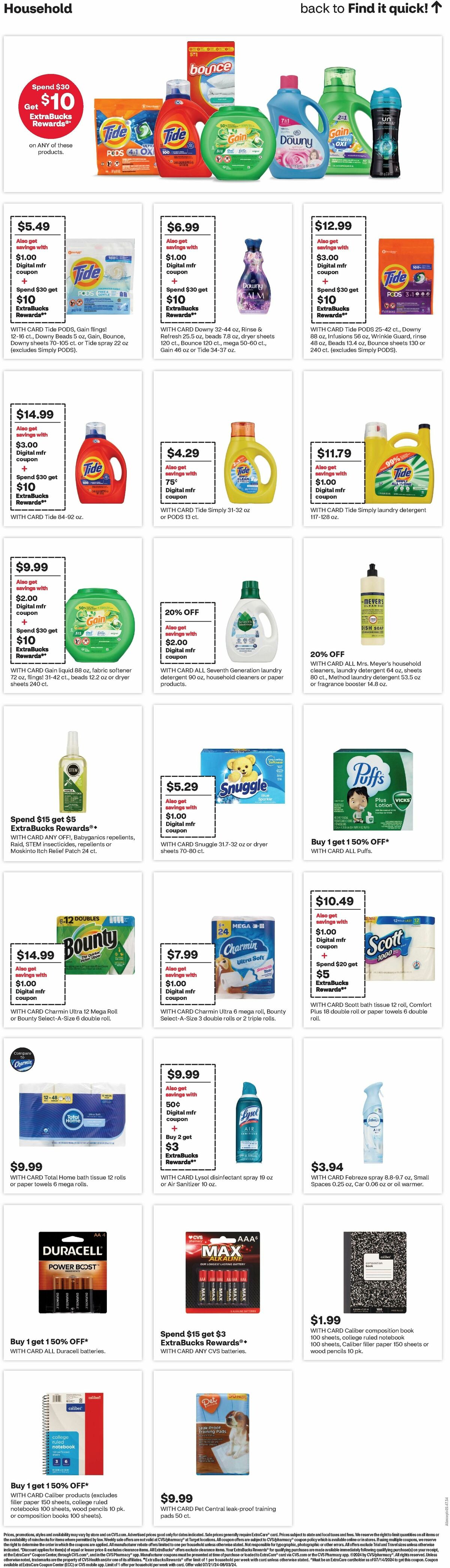 CVS Pharmacy Weekly Ad from July 21