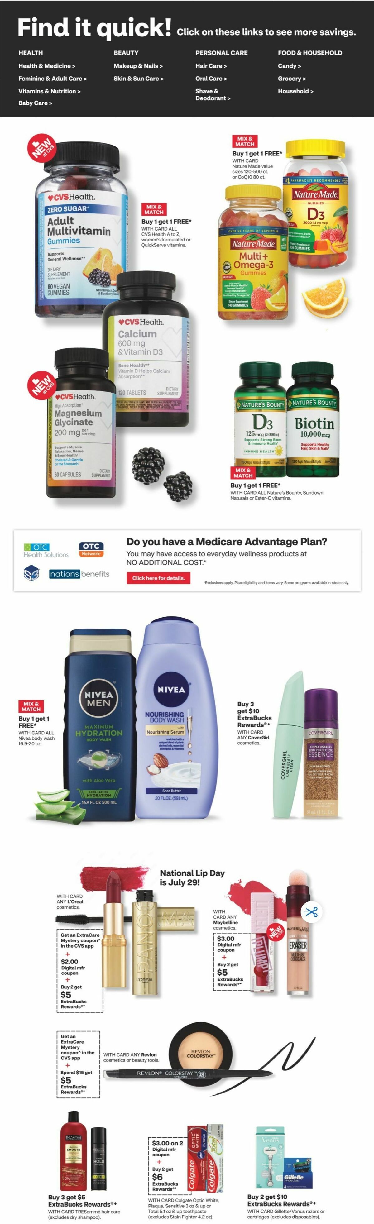 CVS Pharmacy Weekly Ad from July 28