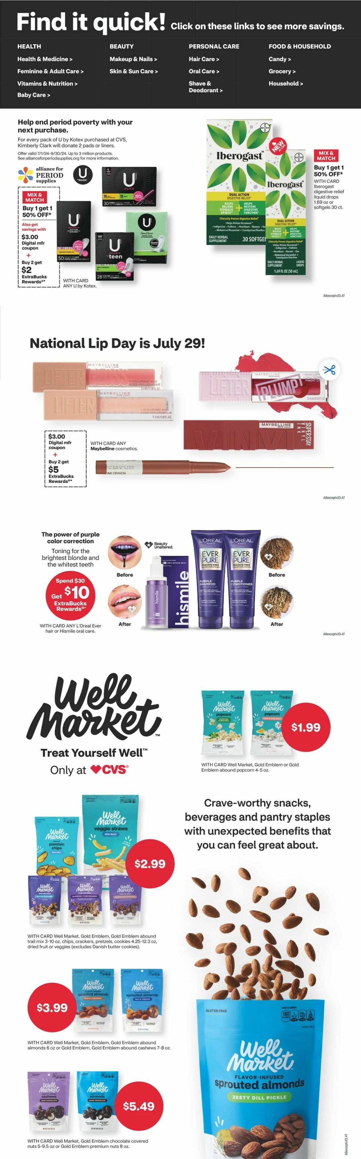 CVS Pharmacy Weekly Ad from July 28