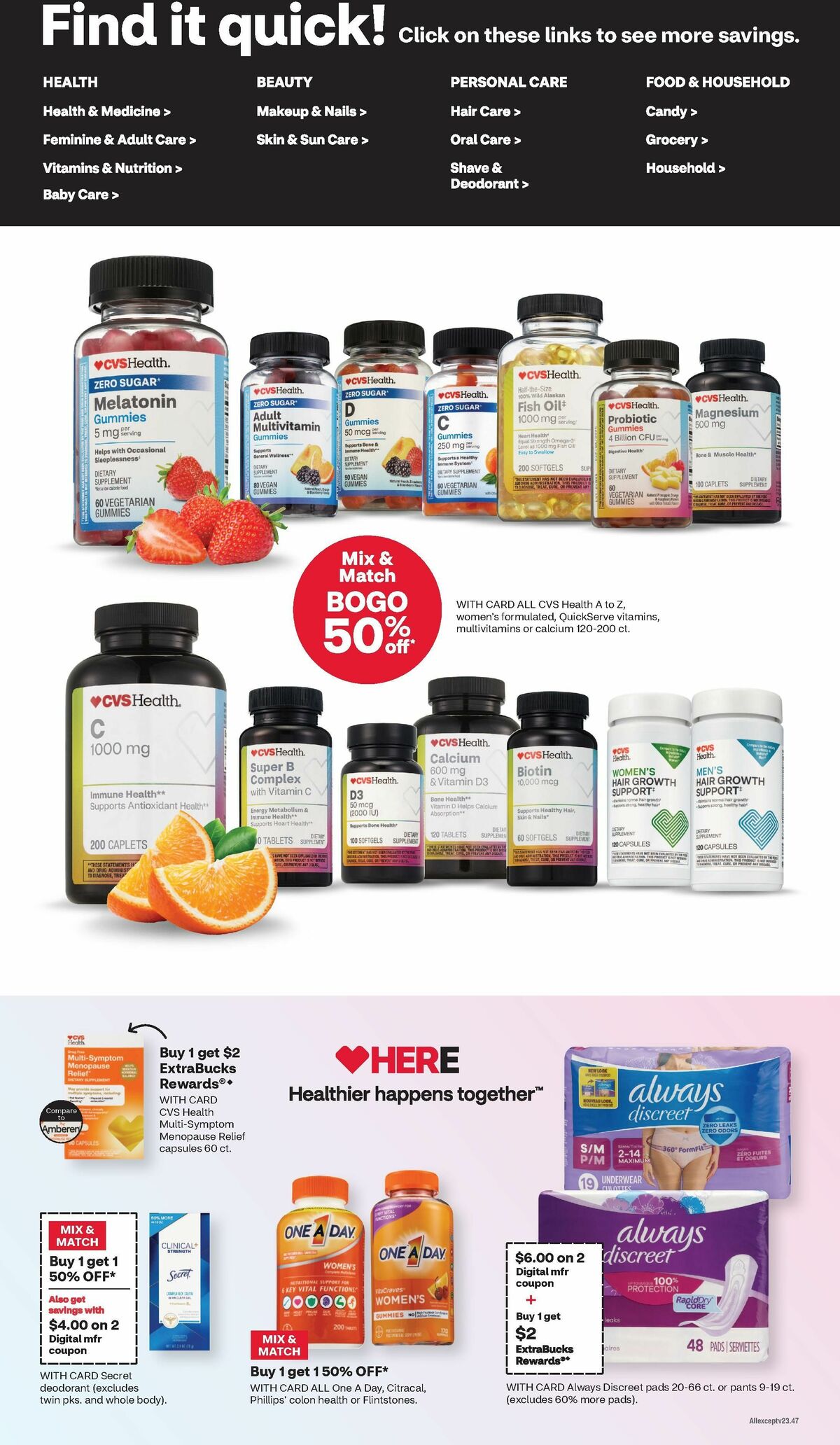 CVS Pharmacy Weekly Ad from September 29