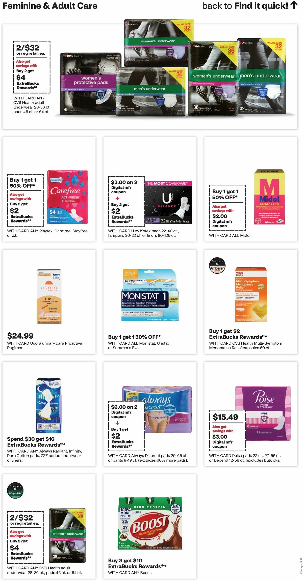 CVS Pharmacy Weekly Ad from September 29