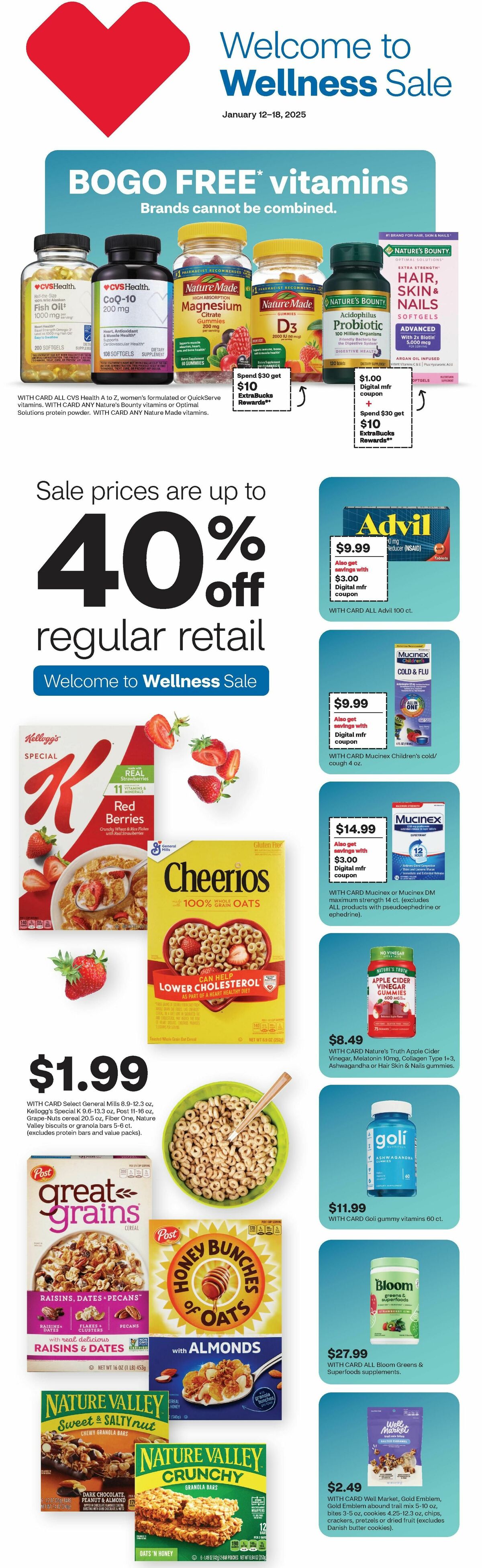 CVS Pharmacy Weekly Ad from January 12