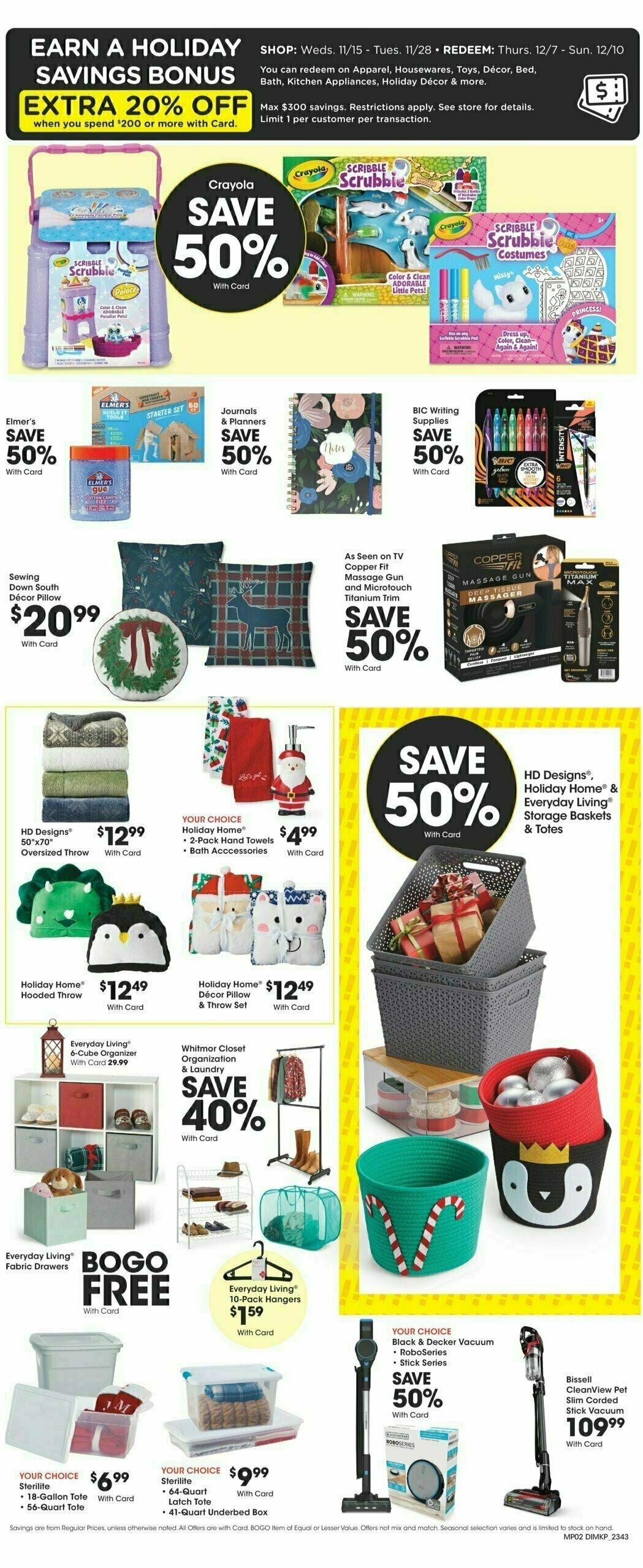 Dillons Preview Black Friday 5-Day Sale Weekly Ad from November 24