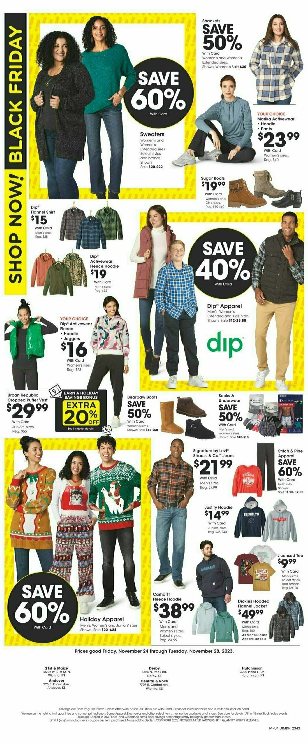 Dillons Preview Black Friday 5-Day Sale Weekly Ad from November 24